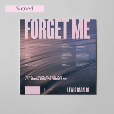 Forget Me von Lewis Capaldi - Signed Limited Edition White Label CD Single jetzt im Universal Music Store